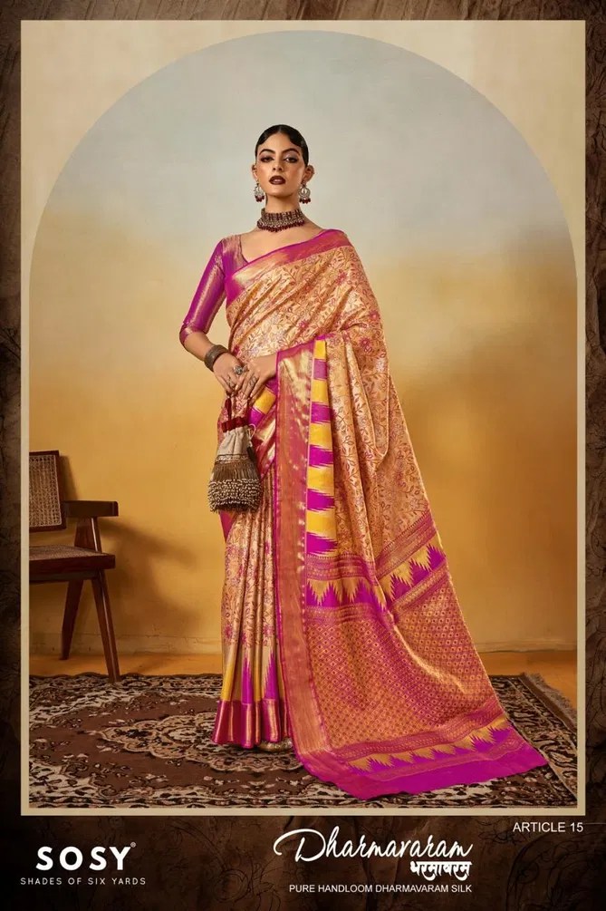 Dharmavaram By Sosy Handloom Silk Sarees Wholesale Market In India 